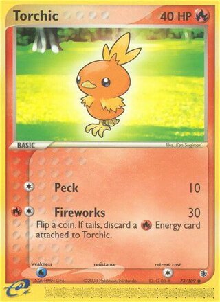Torchic 73/109 - Ruby & Sapphire - MP - front