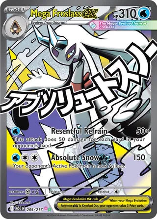 Mega Froslass ex 265/217 - Ascended Heroes