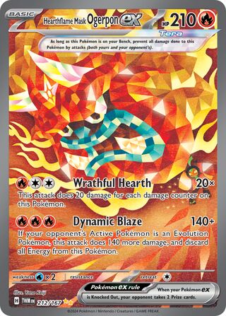Hearthflame Mask Ogerpon ex 212/167 - Twilight Masquerade