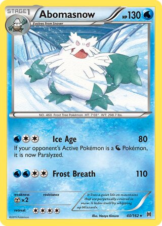 Abomasnow 40/162 - BREAKthrough