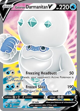 Galarian Darmanitan V 169/185 - Vivid Voltage
