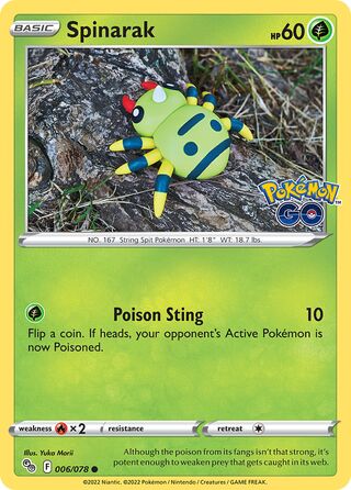 Spinarak 006/078 - Pokémon GO