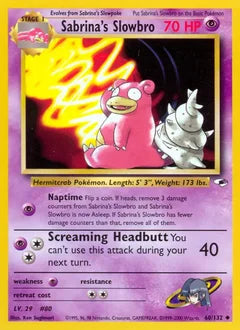 Sabrina's Slowbro 60/132 - Gym Heroes