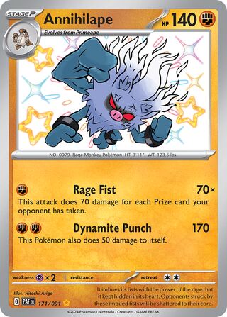 Annihilape 171/091 - Paldean Fates