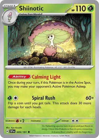 Shiinotic 009/191 - Surging Sparks