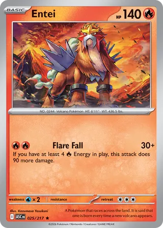 Entei 025/217 - Ascended Heroes