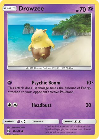 Drowzee 59/149 - Sun & Moon Base