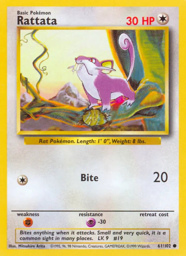Rattata 61/102 - Base Set