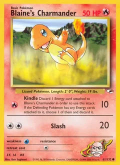 Blaine's Charmander 61/132 - Gym Heroes