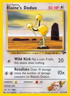 Blaine's Doduo 61/132 - Gym Challenge