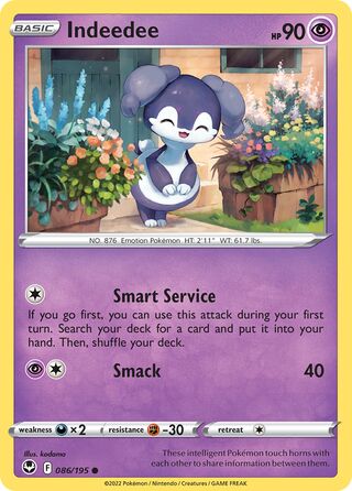 Indeedee 086/195 - Silver Tempest
