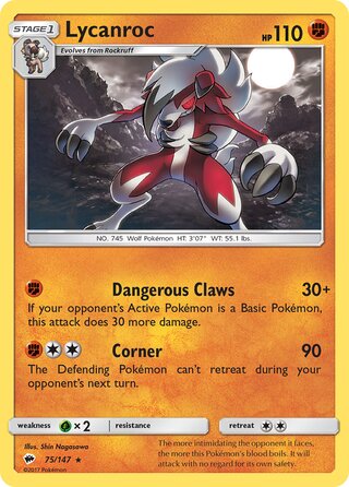 Lycanroc 75/147 - Burning Shadows
