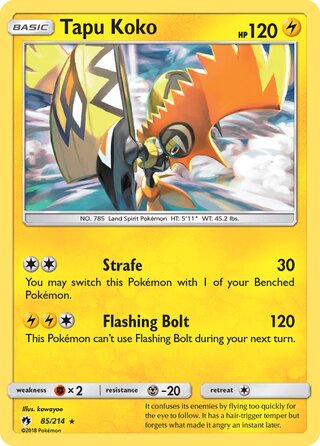 Tapu Koko 85/214 - Lost Thunder