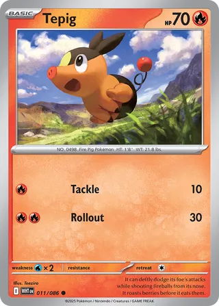 Tepig White Flare 011/086