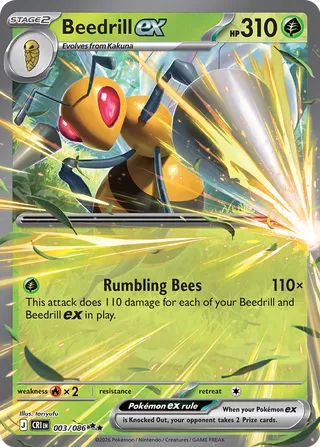Beedrill ex 003/086 - Chaos Rising