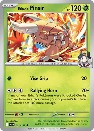 Ethan's Pinsir 001/182 - Destined Rivals