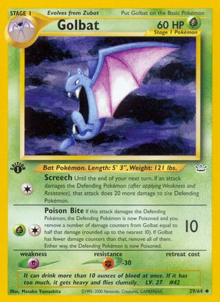 Golbat 29/64 - Neo Revelation