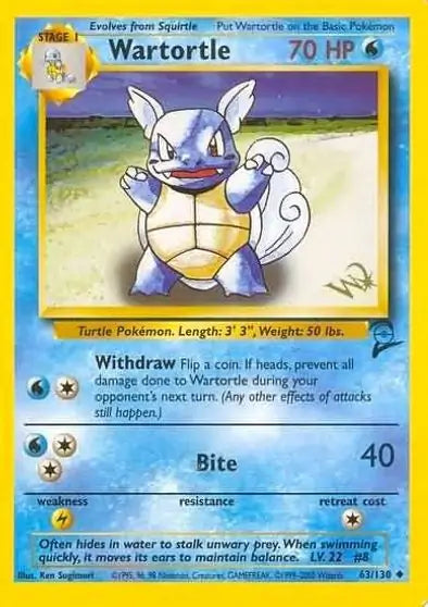 Wartortle 63 - WOTC Promo