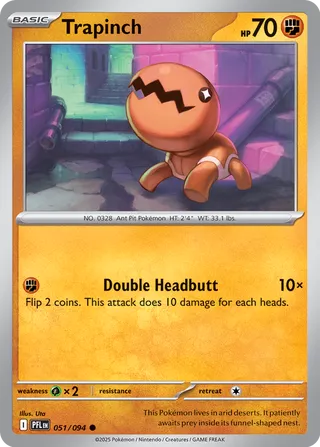 Trapinch 051/094 - Phantasmal Flames
