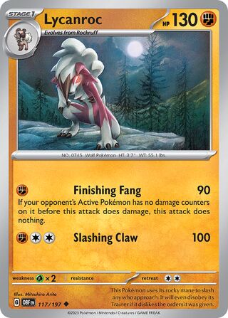 Lycanroc 117/197 - Obsidian Flames