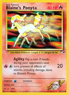 Blaine's Ponyta 63/132 - Gym Heroes