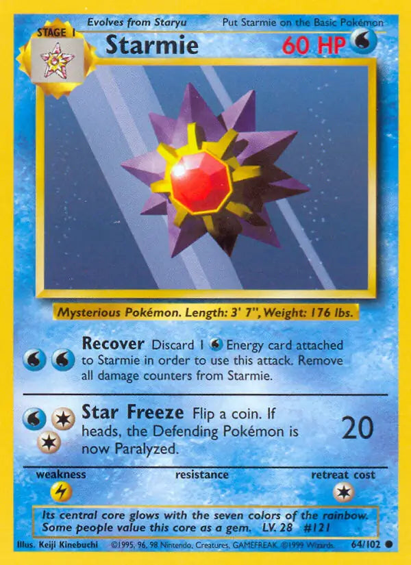 Starmie 64/102 - Base Set