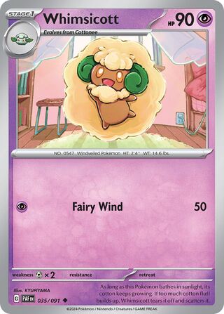 Whimsicott 035/091 - Paldean Fates