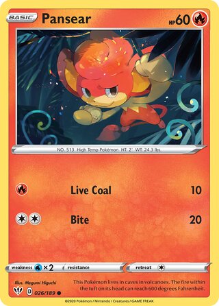 Pansear 026/189 - Darkness Ablaze