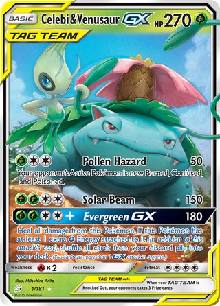 Celebi & Venusaur-GX 1/181 - Team Up