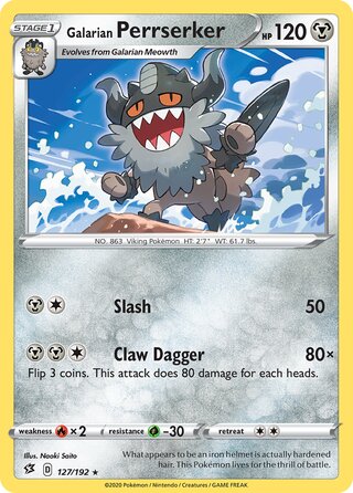 Galarian Perrserker 127/192 - Rebel Clash