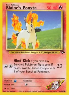 Blaine's Ponyta 64/132 - Gym Challenge