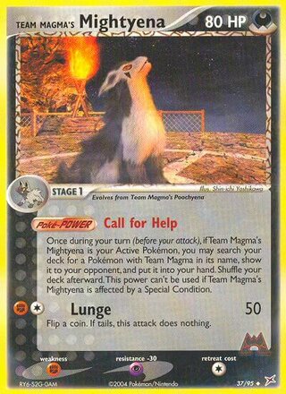 Team Magma's Mightyena 37/95 - Team Magma vs Team Aqua