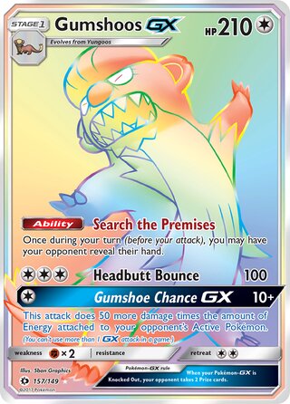 Gumshoos-GX 157/149 - Sun & Moon Base