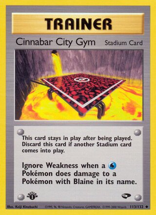 Cinnabar City Gym 113/132 - Gym Heroes