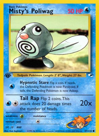 Misty's Poliwag 87/132 - Gym Heroes