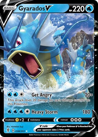 Gyarados V 028/203 - Evolving Skies