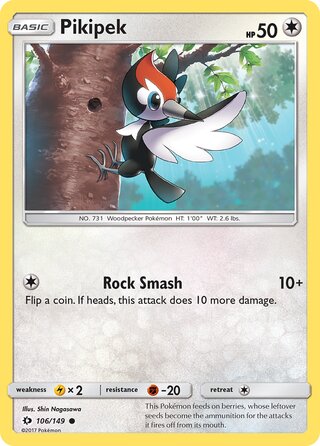 Pikipek 106/149 - Sun & Moon Base