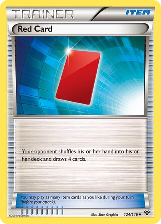 Red Card 124/146 - XY Base