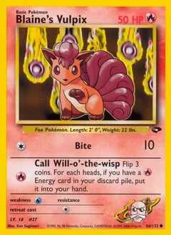 Blaine's Vulpix 66/132 - Gym Challenge