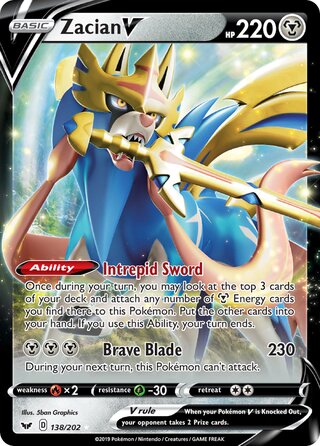 Zacian V 138/202 - Sword & Shield Base