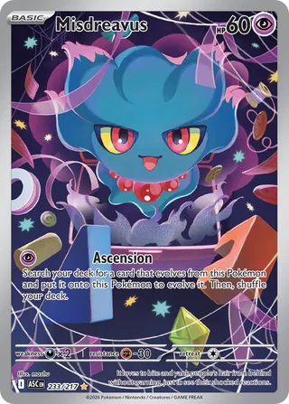 Misdreavus 233/217 - Ascended Heroes