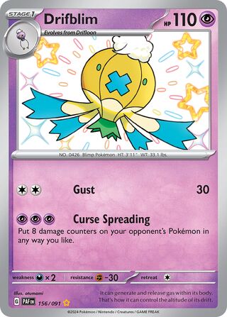 Drifblim 156/091 - Paldean Fates