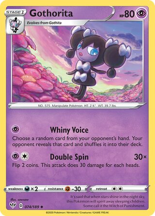 Gothorita 074/189 - Darkness Ablaze