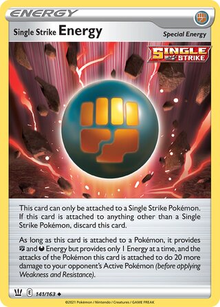 Single Strike Energy 141/163 - Battle Styles