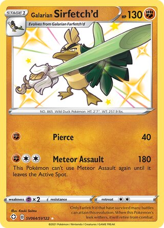Galarian Sirfetch'd SV064/SV122 - Shining Fates