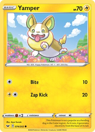 Yamper 074/202 - Sword & Shield Base