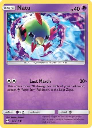 Natu 87/214 - Lost Thunder