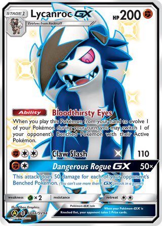 Lycanroc-GX SV66/SV94 - Hidden Fates