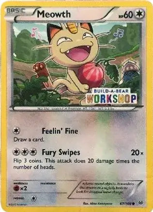 Meowth Build-A-Bear 67 - Miscellaneous Promos