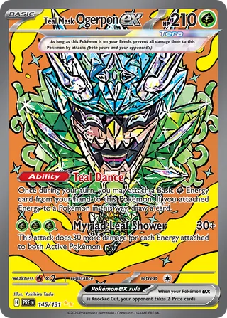 Teal Mask Ogerpon ex 145/131 - Prismatic Evolutions